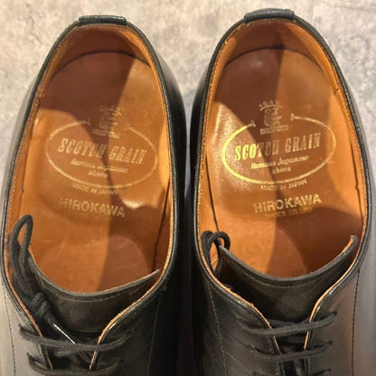 スコッチグレイン レザーシューズ Uチップ F-0353 ブラック メンズ サイズ26EEE SCOTCH GRAIN ビジネスシューズ 約26.0cm【LA】【中古】