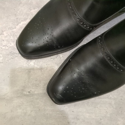 ベルルッティ レザーシューズ シングルモンク 902 ブラック メンズ サイズUK7 Berluti ビジネスシューズ 約25.5cm【LA】【中古】