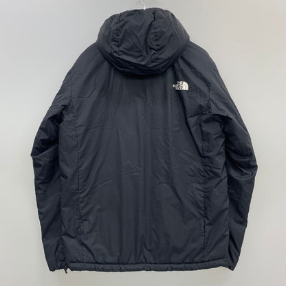 美品◆ザ ノースフェイス リバーシブル NY82180 ダウンジャケット フーディ メンズ カーキ ブラック サイズL THE NORTH FACE 【AFA21】