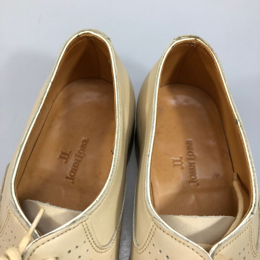 ジョンロブ ラベンドン メンズ カーフ アイボリー系 サイズ7.5 JOHN LOBB 約26.0cm【AFD9】