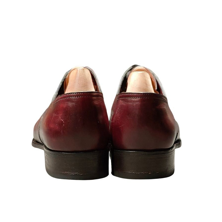 ジョンロブ レザーシューズ シートン プレーントゥ カーフ バーガンディ サイズ7E メンズ JOHN LOBB SEATON ビジネスシューズ 約26.0cm【LA】【中古】