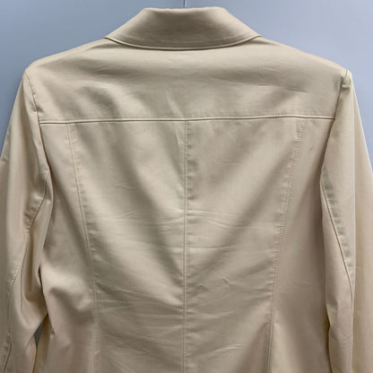 中古◆バーバリーロンドン テーラード ジャケット レディース アイボリー系 サイズ42 BURBERRY LONDON 【AFB35】
