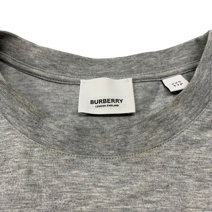 中古◆バーバリー ロンドン Tシャツ ロゴ 現行 メンズ サイズXXS グレー BURBERRY 【AFB37】