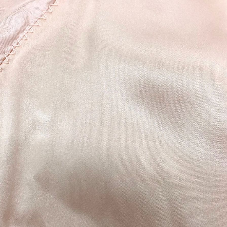 極美品◆トムフォード シルク ブルゾン スタジアムジャンパー イタリア製 レディース サイズ42 ピンク TOMFORD 【AFB48】