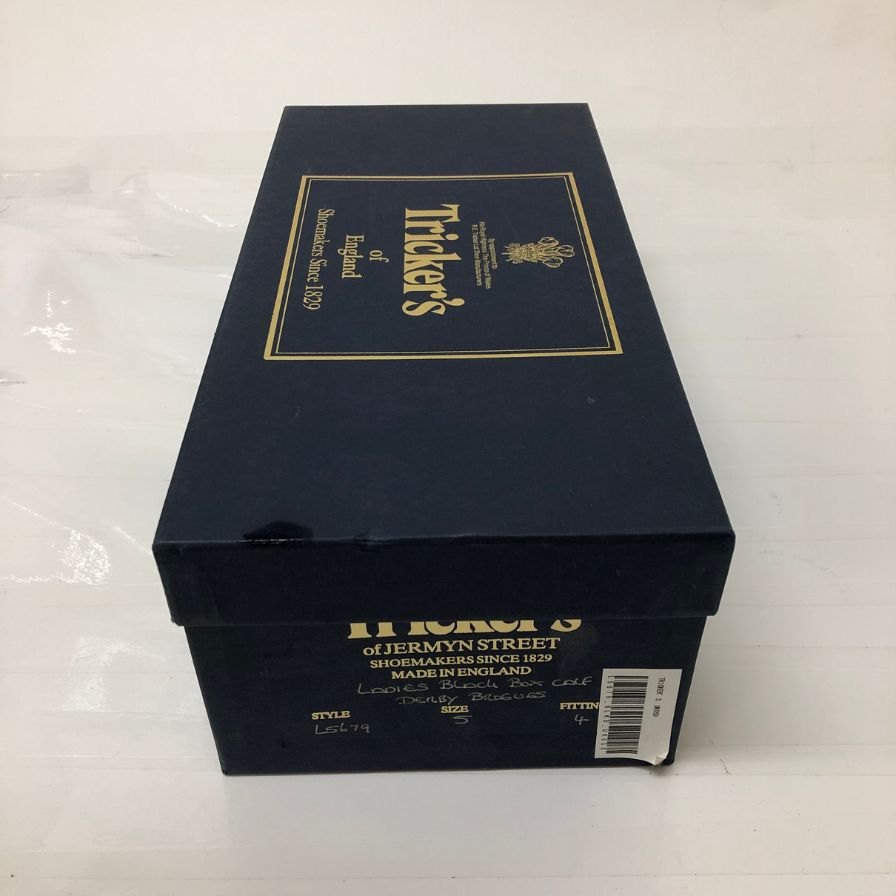 トリッカーズ L5679 アン ウイングチップ カーフ ブラック UK5 レディース Tricker's ANNE 約22.5cm【AFD1】
