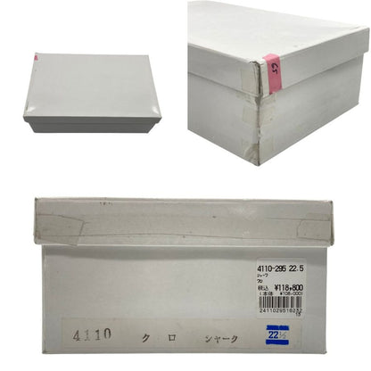 新宿屋 レザーパンプス シャーク 4110-295 ブラック 22.5cm レディース shinjukuya 約22.5cm【7-6】