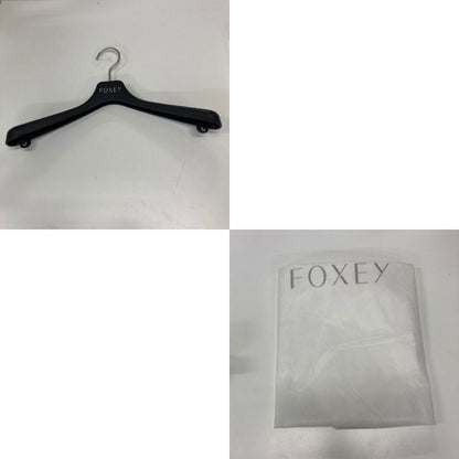 中古◆フォクシー 半袖 Aライン ワンピース ブラック サイズ40 レディース FOXEY 【AFA23】