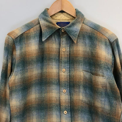 中古◆カントリー トラディション バイ ペンドルトン オンブレチェックシャツ ウール メンズ サイズM Country Traditionals BY PENDLETON 【AFB4】