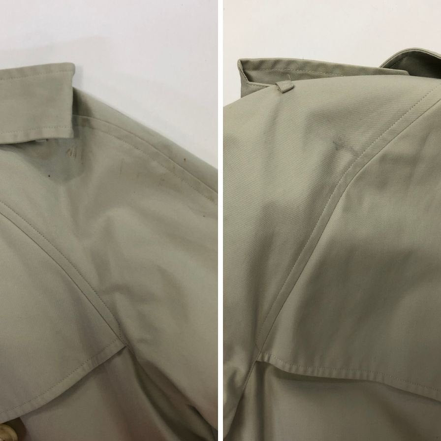 中古◆バーバリー トレンチコート 90年代 白タグ ベージュ レディース サイズ11AB Burberry 【AFF19】