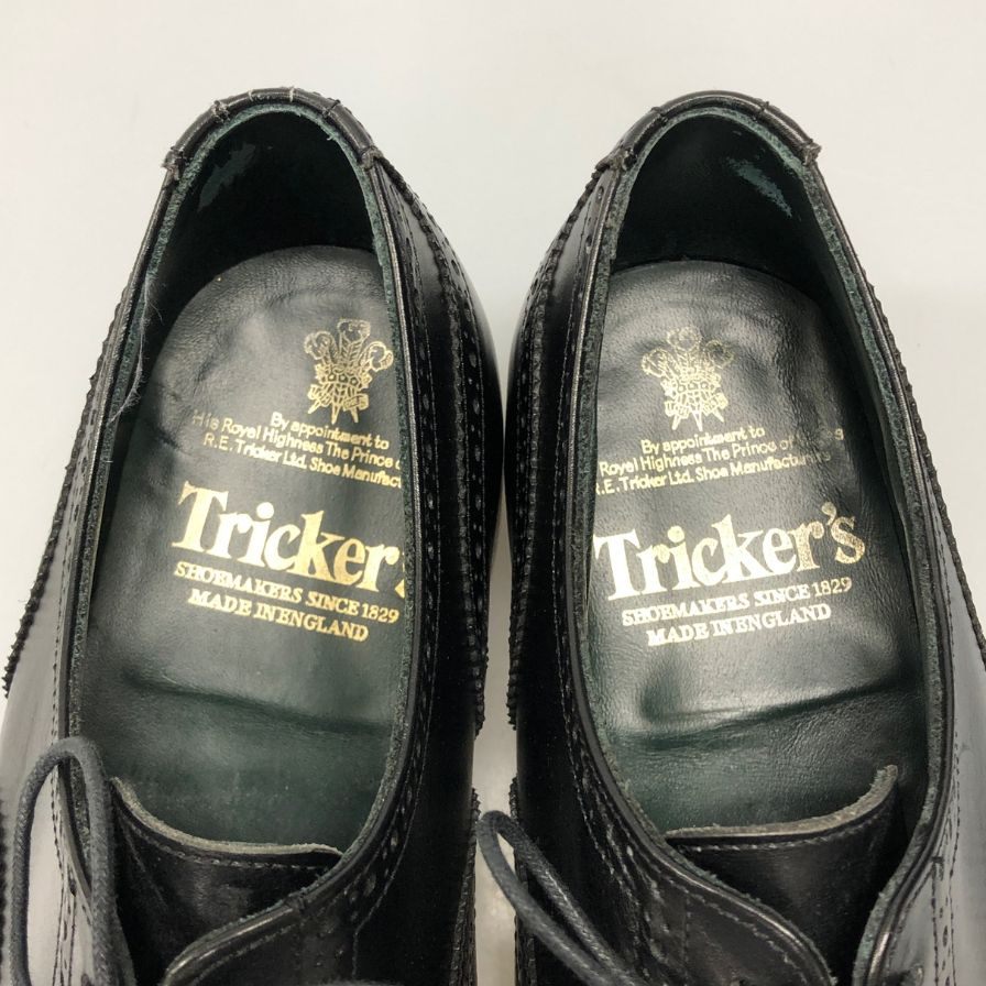 トリッカーズ レザーシューズ フルブローグ 内羽根 メンズ サイズ不明 ブラック TRICKER'S ビジネスシューズ 約cm【LA】【中古】