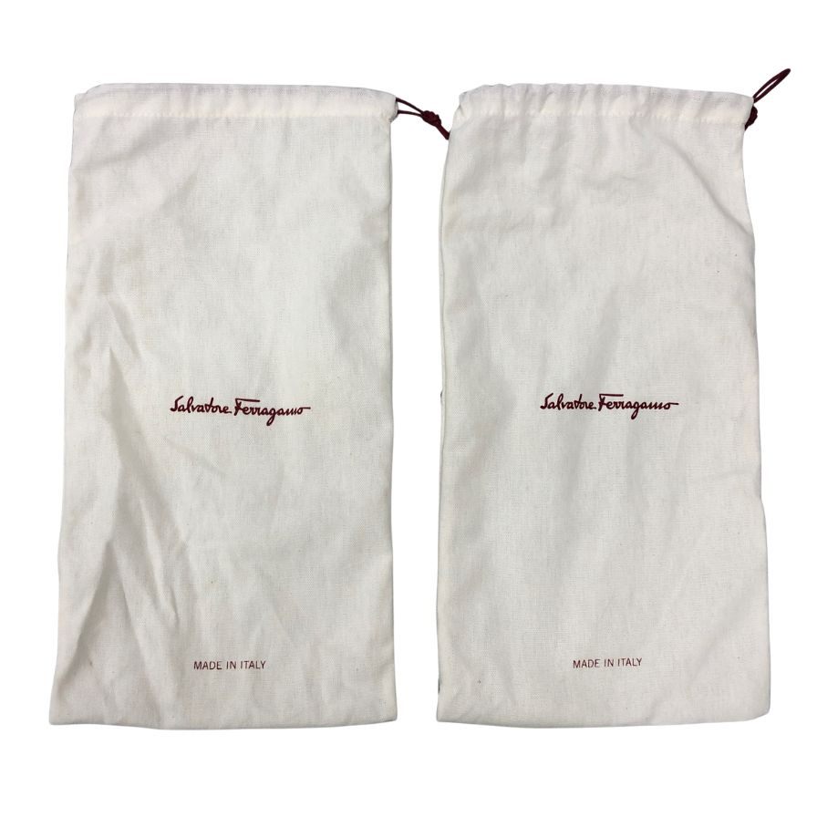 サルヴァトーレ フェラガモ ドライビングシューズ ガンチーニ ローファー レザー オレンジ メンズ サイズ11 Salvatore Ferragamo 約29.0cm【AFC2】