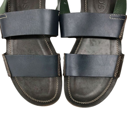 トッズ レザーサンダル ブラウン メンズ サイズ7 TOD’S 約25.5cm【AFC36】