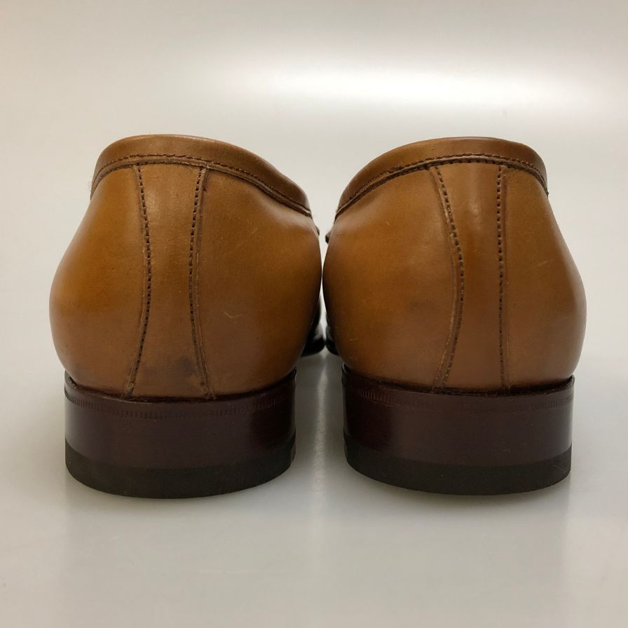 レユッカス タッセルローファー カーフ ブラウン サイズ40.5 Le Yucca's ローファー 約25.5cm【LA】【中古】