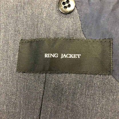 美品◆リングヂャケット 3B ジャケット 春夏用 ウール メンズ サイズ44 ネイビー RING JACKET 【AFA10】