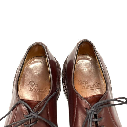 中古◆アレンエドモンズ レザーシューズ 9591 プレーントゥ コードバン バーガンディ メンズ サイズ7 Allen Edmonds【AFC4】