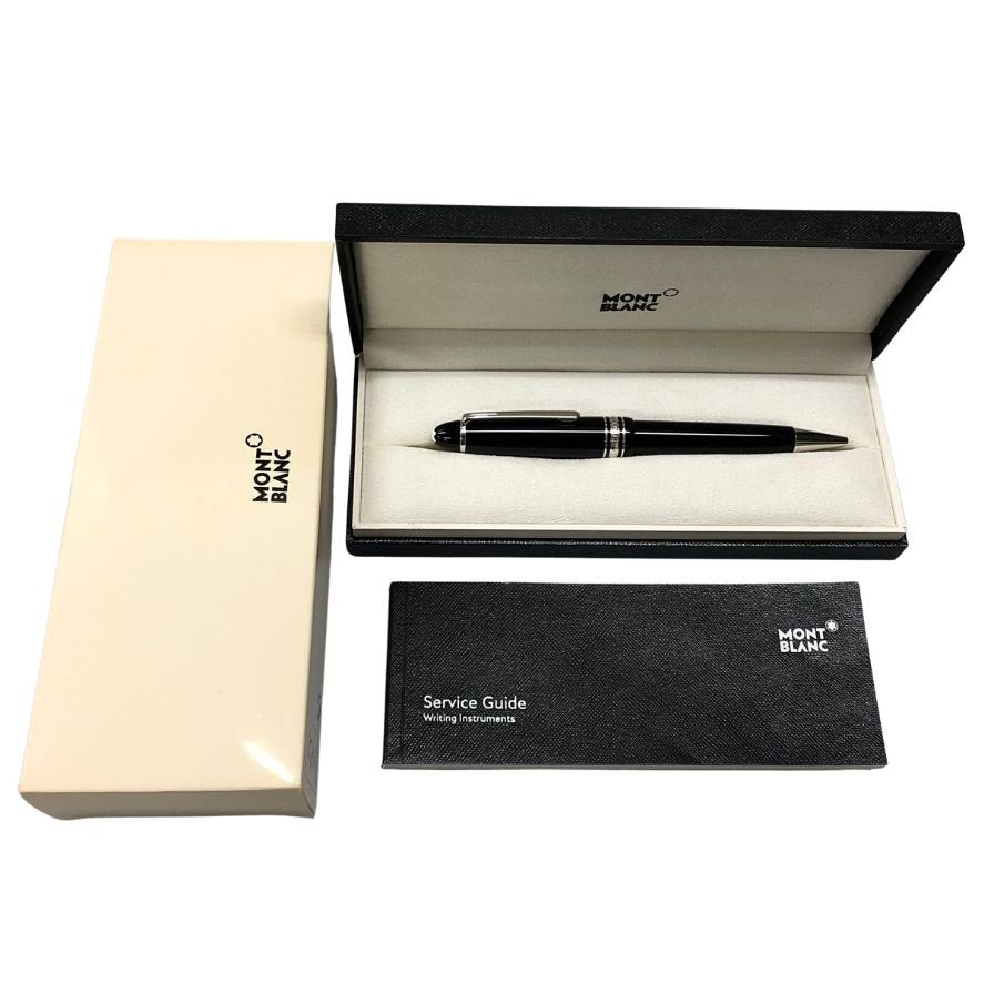 モンブラン マイスターシュテュック ボールペン プラチナライン ツイスト式 ブラック シルバー MB114185 MONTBLANC Meisterstuck【AFI15】