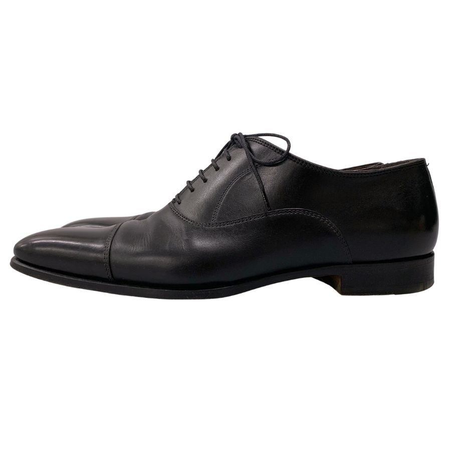 【美品】ステファノブランキーニ ストレートチップ ブラック ドレスシューズ 7 Stefano Branchini ステファノ・ブランキーニ メンズ ドレス