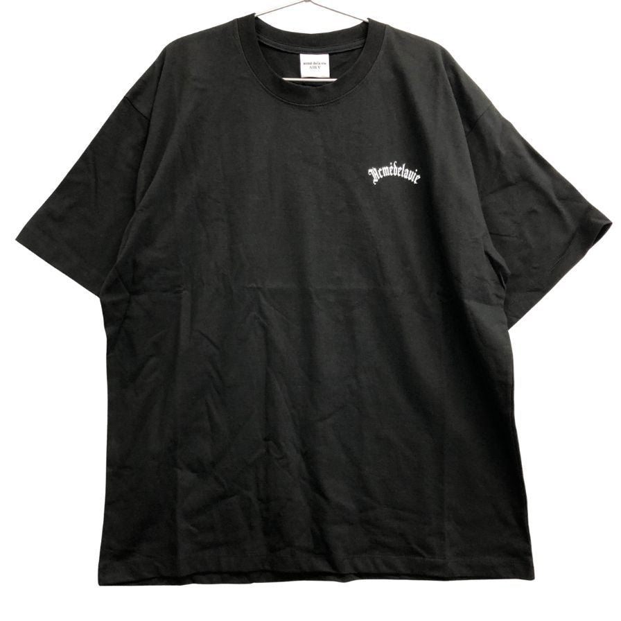新品同様◆アクメドラビ 半袖Tシャツ バックプリント 韓国製 ブラック メンズ サイズ1 ADLV 【AFA21】
