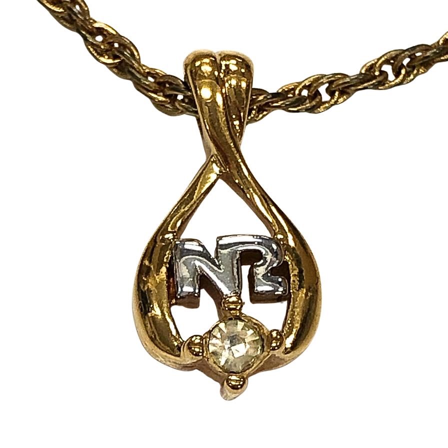 ニナリッチ ラインストーン ネックレス ゴールド レディース NINARICCI【AFI13】