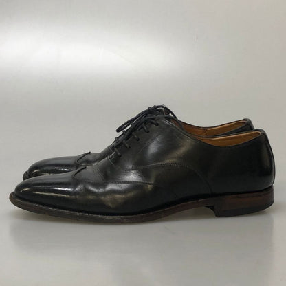 スコッチ グレイン ヒロカワ ラスト33 ウィングチップ 内羽根 メンズ サイズ 6ハーフ ブラック  Scotch grain 約25.0cm【AFC40】