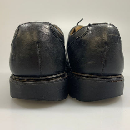パラブーツ レザーシューズ シャンボード Uチップ リスレザー ブラック サイズUK7.5F PARABOOT 約26.0cm【AFC28】