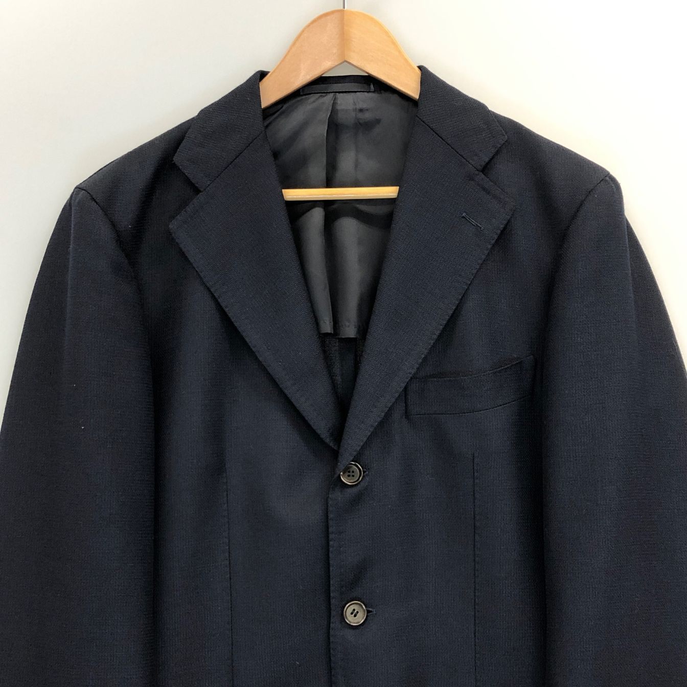 美品◆ユナイテッドアローズ ソブリン 3B SSテーラードジャケット ネイビー サイズ46 UNITED ARROWS 【AFB6】