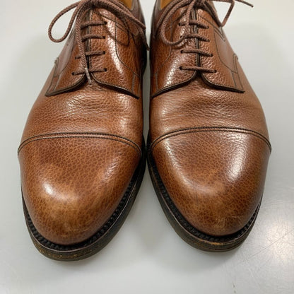 ジェイエムウエストン レザーシューズ 765-22 ストレートチップ 旧ロゴ シボレザー ブラウン メンズ サイズ8.5E J.M.Weston ビジネスシューズ 約27.0cm【LA】【中古】