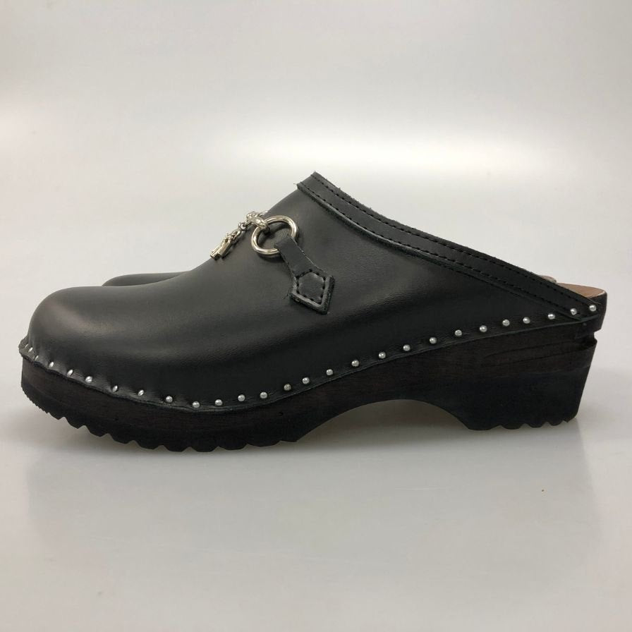 ニードルス トロエントープ ビット レザー サボサンダル サイズ40 メンズ ブラック Needles 約25.0cm【AFC44】