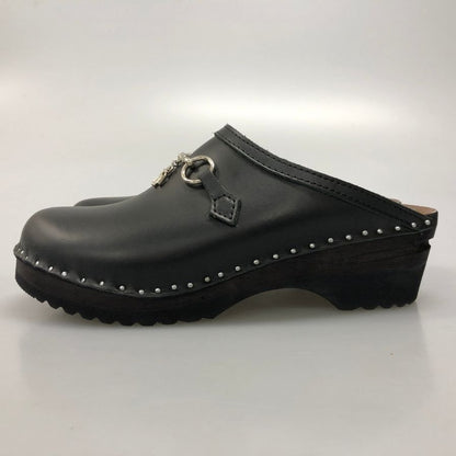 ニードルス トロエントープ ビット レザー サボサンダル サイズ40 メンズ ブラック Needles 約25.0cm【AFC44】