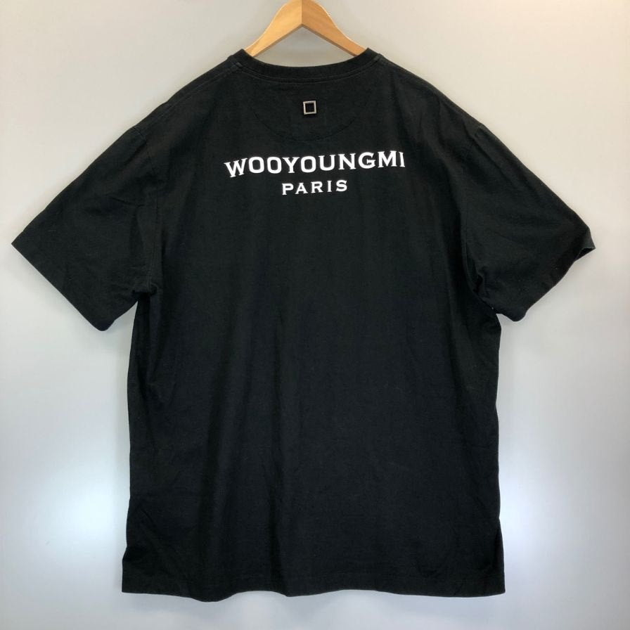 美品◆ウーヨンミ 半袖Tシャツ ブラック メンズ メンズ54 wooyoungmi 【AFB4】