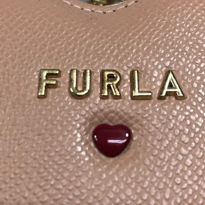 フルラ コインケース ハート モチーフ レザー 刻印 ピンク FURLA【AFI27】【中古】