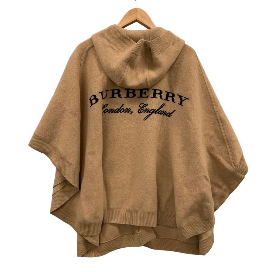 美品◆バーバリー ロンドン ケープ カシミア混 ブラウン イングランド製  BURBERRY LONDON 【AFA9】