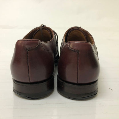 クロケット&ジョーンズ 6105 ウェイブリッジ ウイングチップ カーフ バーガンディ UK5.5E 360ラスト メンズ CROCKETT&JONES WEYBRIDGE ビジネスシューズ 約24.5cm【LA】【中古】