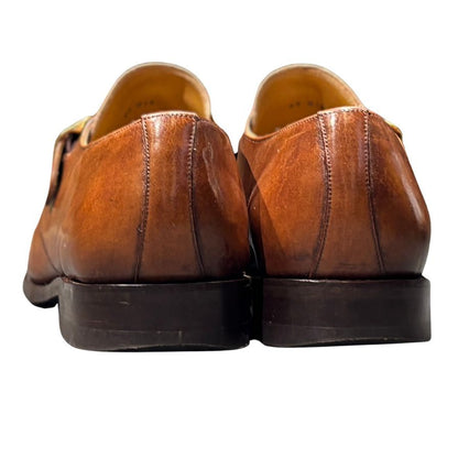 ロイドフットウェア レザーシューズ  シングルモンク 2822ER04 ウォルナット UK8.5E Lloyd Footwear ビジネスシューズ 約27.0cm【LA】【中古】
