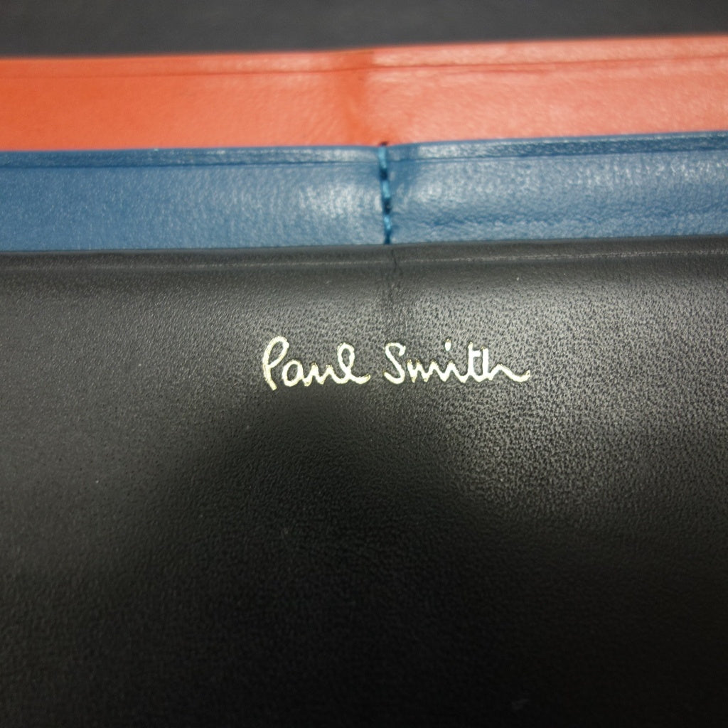 中古◇ポールスミス レザー 長財布 ブラック系 メンズ Paul