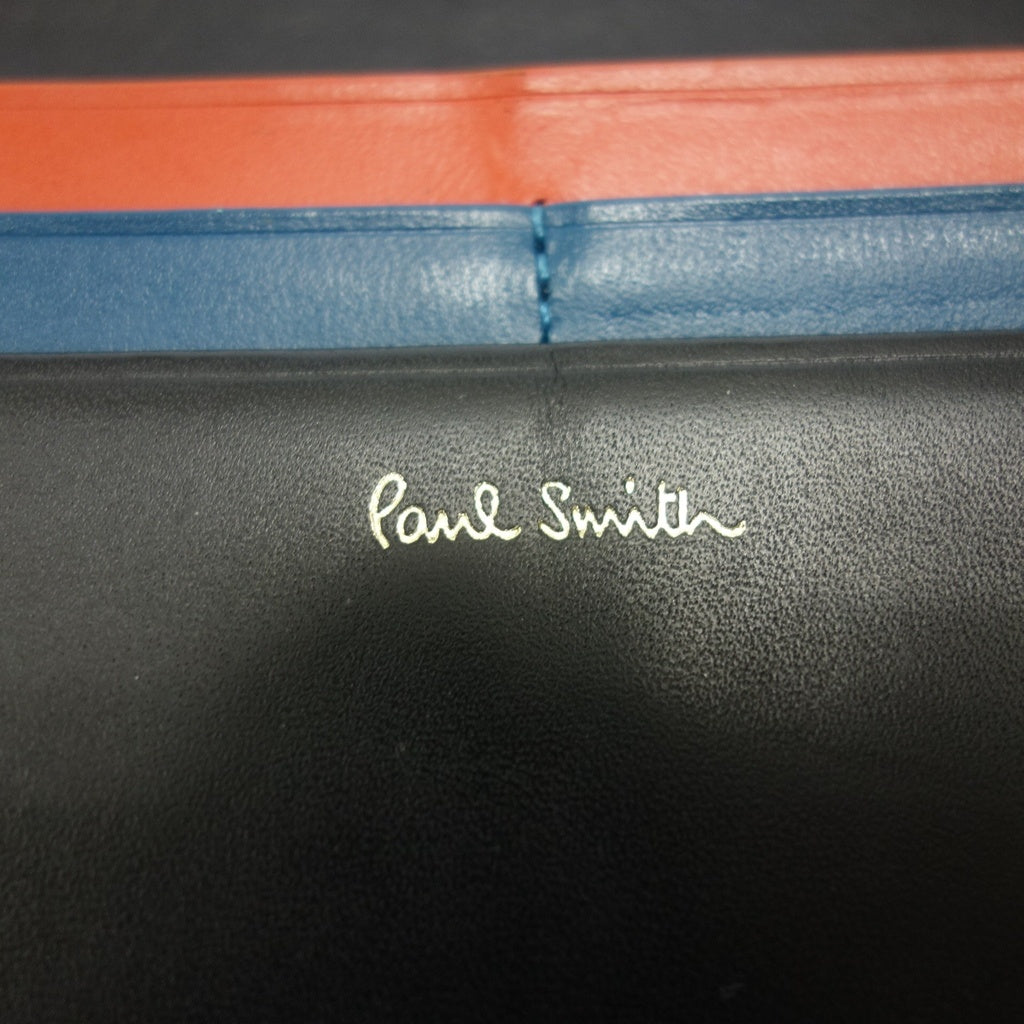 Used Paul Smith Leather Long Wallet Black Men's Paul Smith [AFI15] 