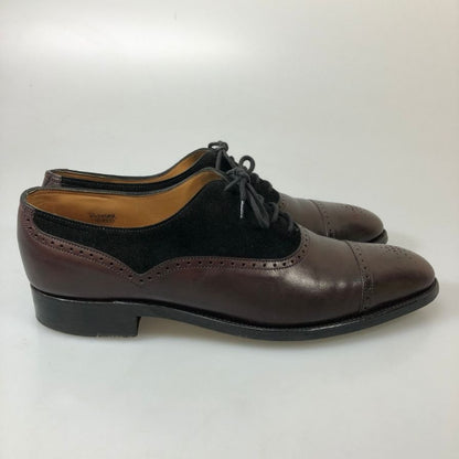 ジョンロブ レザーシューズ  トウチェスター カーフ×スエード コンビ ラスト7000 メンズ サイズ7D ブラウン JOHN LOBB TOWCESTER ビジネスシューズ 約25.5cm【LA】【中古】