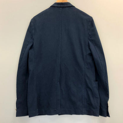 中古◆チルコロ 6Bダブル コットン ジャージー ジャケット ネイビー 50サイズ CIRCOLO 【AFB32】