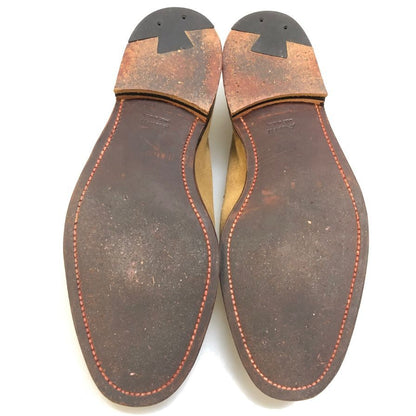 オールデン ユナイテッドアローズ別注 ペニーローファー サンド スエード 3452UF ブラウン メンズ サイズ8.5 Alden UNITED ARROWS ローファー 約26.5cm【LA】【中古】