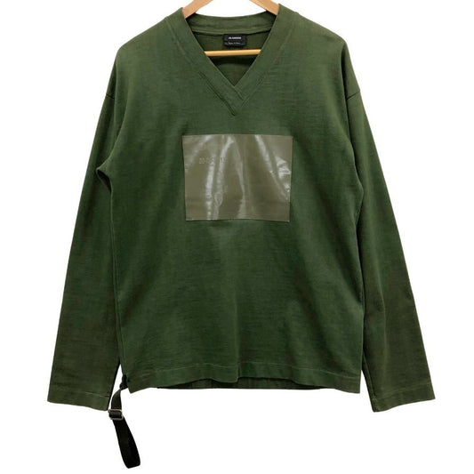 美品◆ジルサンダー Tシャツ Vネック ロングスリーブ サイドベルト メンズ サイズS JIL SANDER 【AFB15】