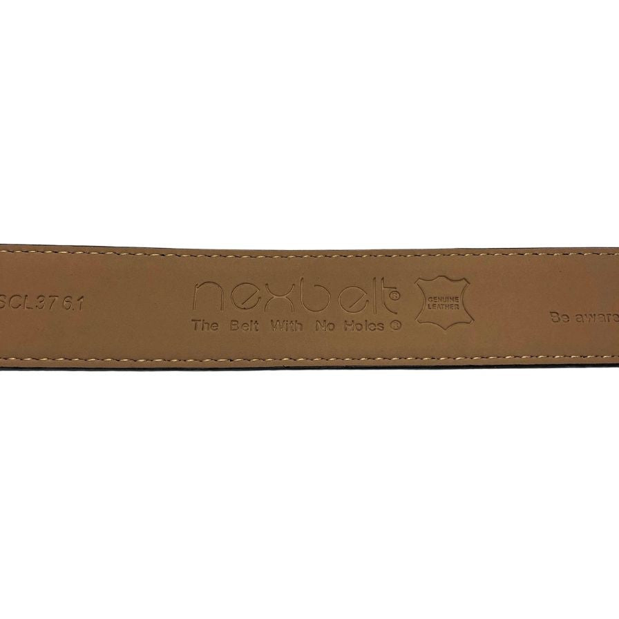 ネックベルト ベルト シボレザー 本革 バックル ブラック シルバー nexbelt【AFI16】