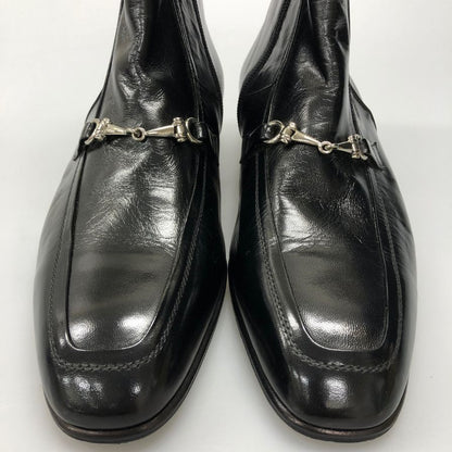 ネッツーノ レザーブーツ ビット ブラック メンズ サイズ8 nettuno 約26.5cm【AFC40】