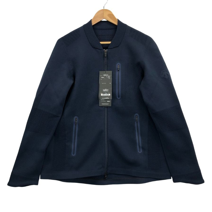 新品同様◆デサント オルテライン トラックジャケット フュージョンニット ネイビー メンズ サイズL DAMOGL03 DESCENTE ALLTERAIN 【AFB4】