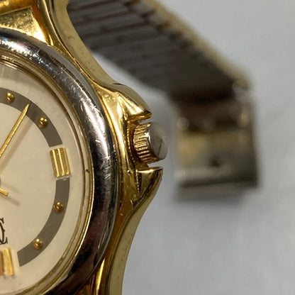 カルティエ 腕時計 マスト ドゥ カルティエ クォーツ ゴールド シルバー コンビ Cartier【AFI12】