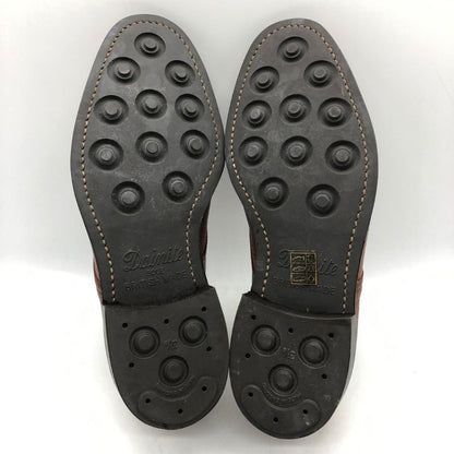 ヘンリー マクスウェル レザーシューズ グレインレザー プレーントゥ ブラウン メンズ サイズUK60F Henry Maxwell 約24.5cm【AFD14】