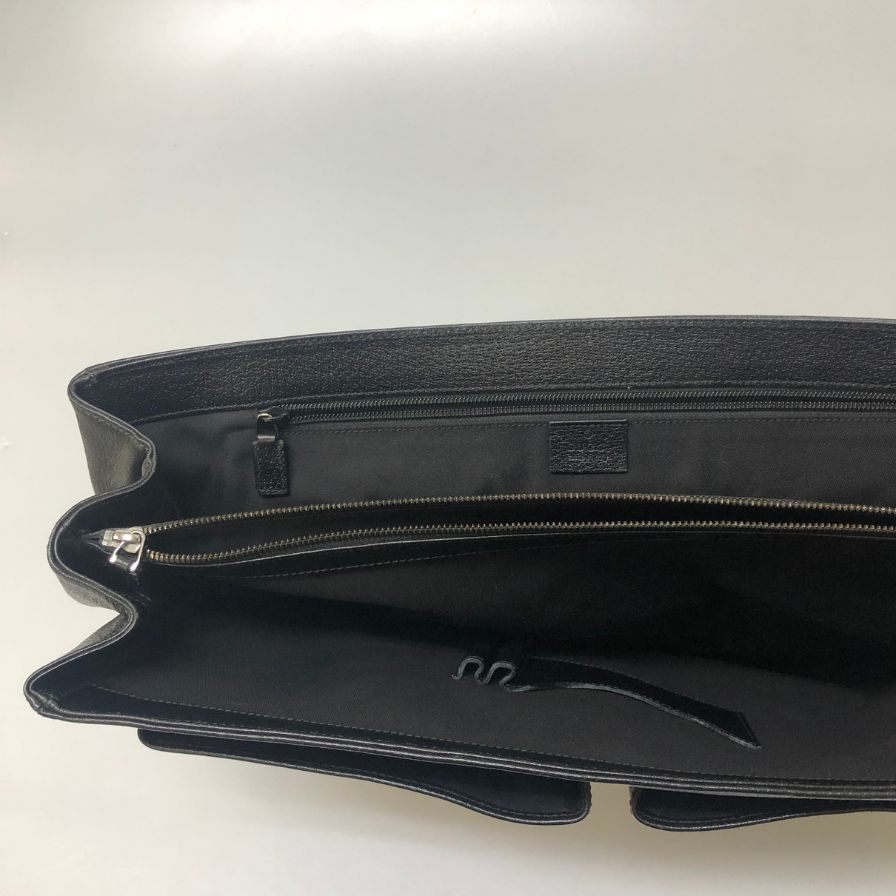 オールドグッチ ブリーフケース  ブラック  Old Gucci【AFE9】