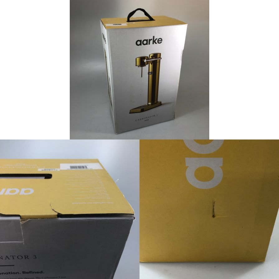 アールケ カーボネーター3 炭酸水メーカー ゴールド aarke carbonator 3【AFE13】【中古】
