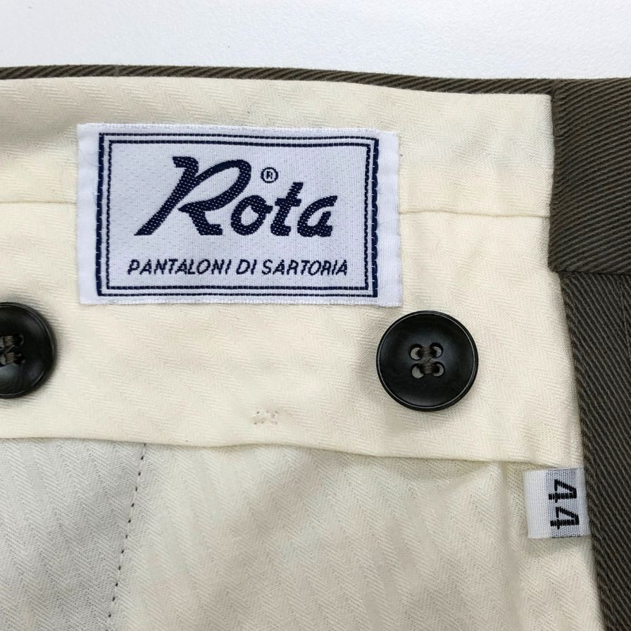 ロータ コットン チノパン スラックス コットン メンズ サイズ44 カーキ ROTA 【AFB26】