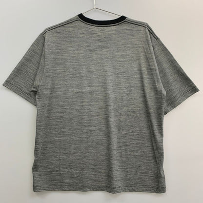 新品同様◆バトナー Tシャツ カットソー ボーダー 半袖 サマーウール bn-26sm-073 ブラック系 メンズ サイズ1 BATONER 【AFB47】