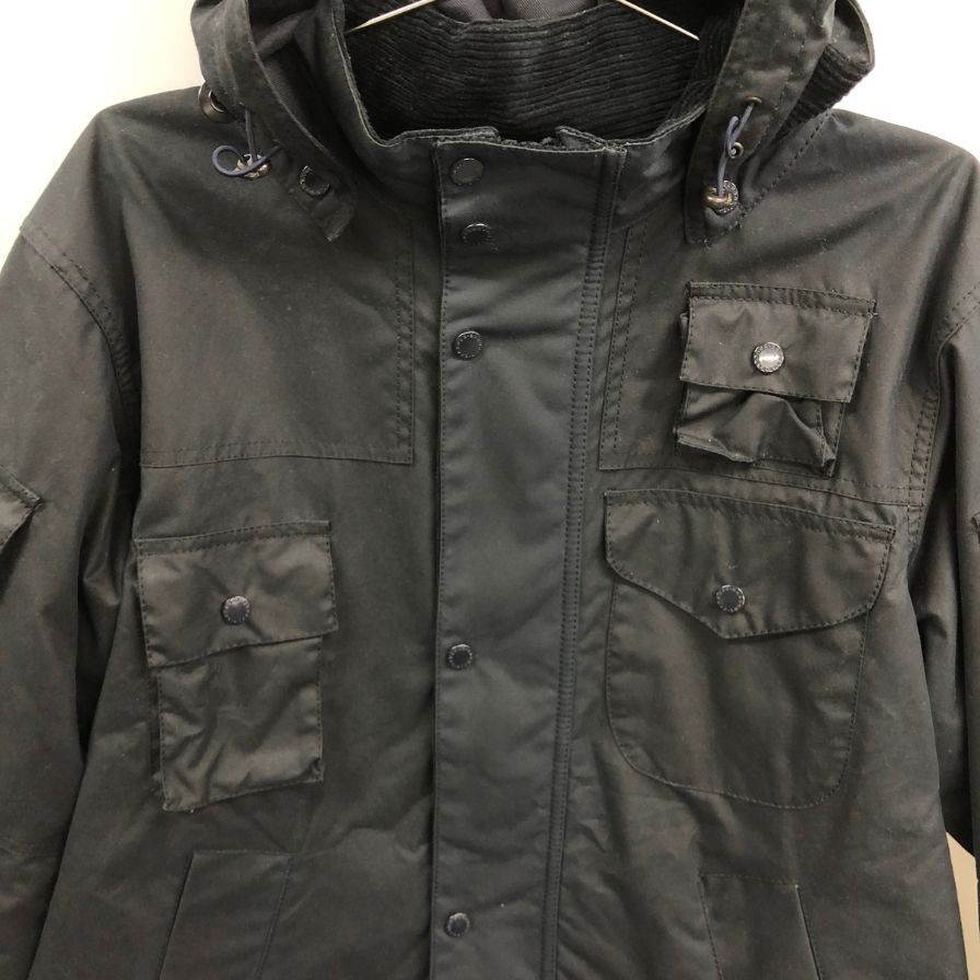 極美品◆バブアー×エンジニアードガーメンツ 19AW オイルドジャケット COWEN WAX JACKET ブラック メンズ サイズM 1902077 Barbour×Engineered Garments 【AFA3】